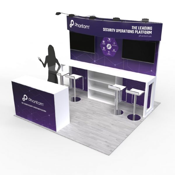 10 x 10 Miami trade show booth rental 2021 Catersource 3